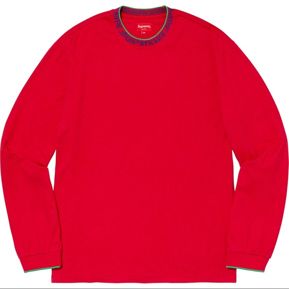 Supreme old English collar box logo